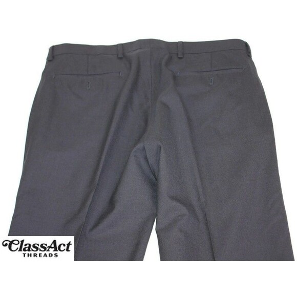 Ralph Lauren Total Comfort Wool Pant Blue Flat Fronts Tag Sz 32X27 (34X27) - Picture 9 of 9